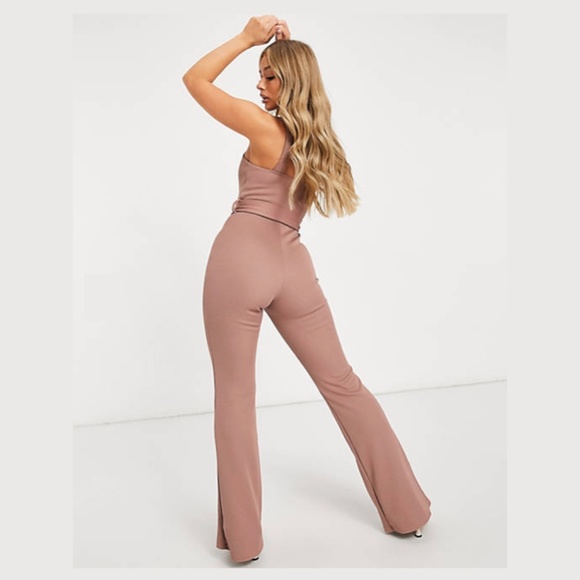 NWOT ASOS--BELTED BOOTCUT JUMPSUIT - Picture 4 of 4